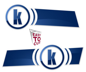 baner z ikoną w okręgu element menu © vempireart