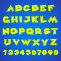 Decorative alphabet. Simple bold.