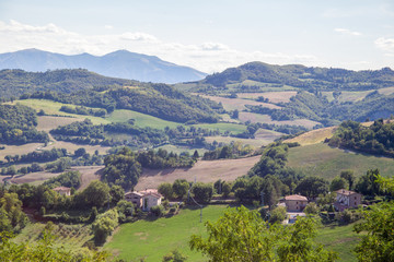 Marche hills from Urbino's wall