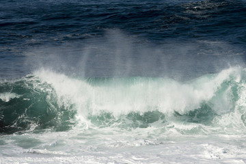 Ocean waves, Newfoundland, Canada
