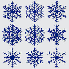 Decorative abstract snowflake. Vector illustrayion