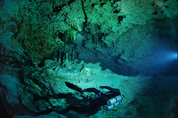 Cave diver