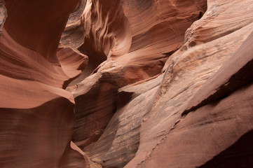 Arizona Slot Canyon on a cloudy day