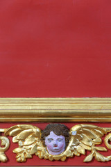 Ornementation. Tête d'un ange..