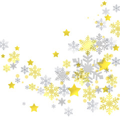 クリスマスツリー　クリスマス　雪の結晶