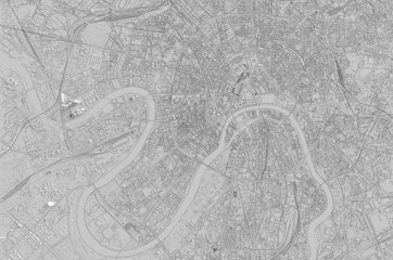 Карта Москвы вид сверху. Moscow Сity 