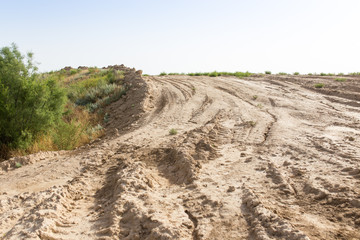 dirt road in the desert