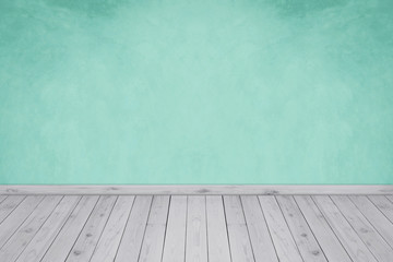 Old interior with green wall