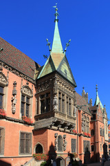 Fototapeta na wymiar WROCLAW, POLAND - September12, 2016: Historical City hall. Wroclaw is the capital of Lower Silesia