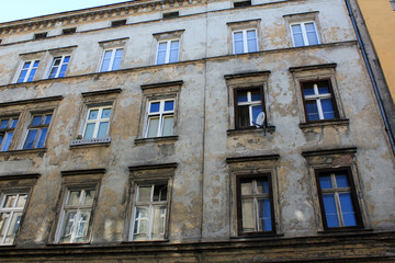 Fototapeta na wymiar Architecture of Wroclaw, Poland, Europe. City centre, Old, historical tenements.Lower Silesia, Europe.