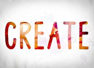 Create Concept Watercolor Word Art