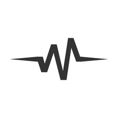 Wave sound vector logo design
