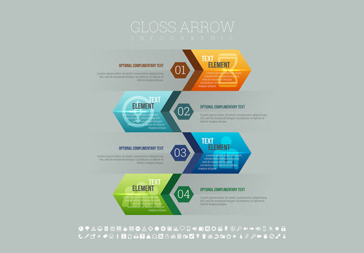 Gloss Arrow Infographic
