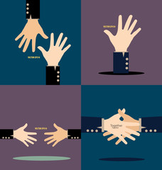 Hands. Vector illustration.