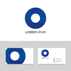 Logo brand icon business card template vector illustration