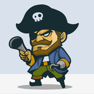 Cute pirate captain