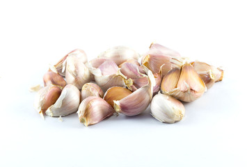 Garlic isolated on white background