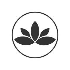Abstract sakura flower logo design