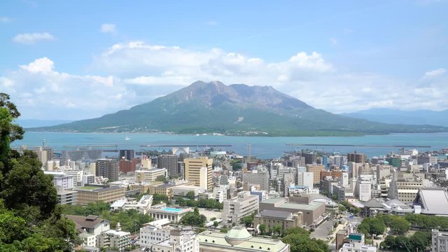 桜島　城山展望台からの風景
