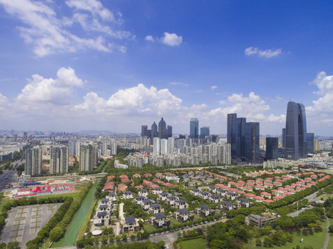 China Suzhou City Skyline