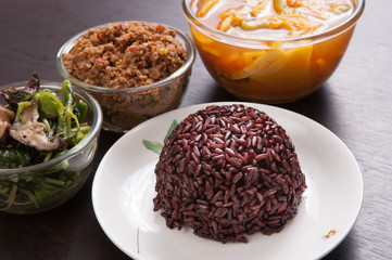 Vegetarian food Thai-style with Stir-fried vegetables 