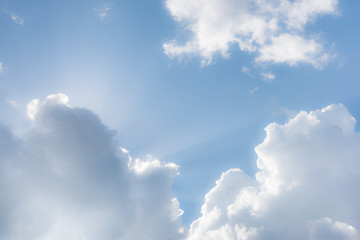 fantasy fluffy cloud and sunlight, soft, blurred