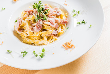 pasta with bacon