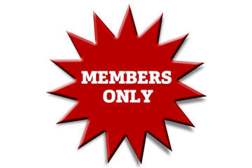 MEMBERS ONLY written on red sticker.