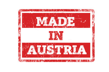 Made in Austria, Flag Stamp.