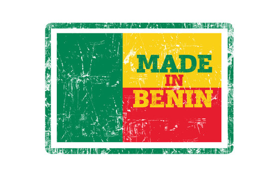 Made in Benin, Flag Stamp.