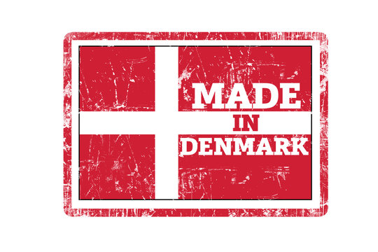 Made in Denmark, Flag Stamp.