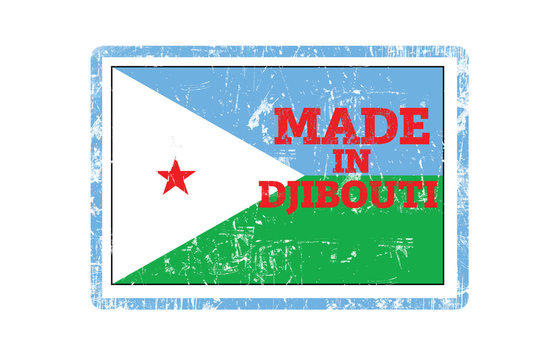 Made in Djibouti, Flag Stamp.