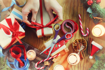 New Year gift packaging