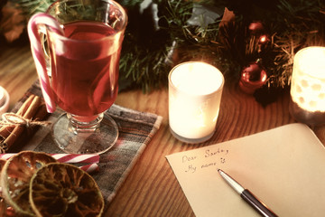 Christmas letter with spices