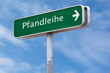 Schild 126 - Pfandleihe