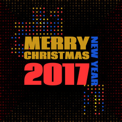 Fototapeta premium numbers 2017 Memphis style