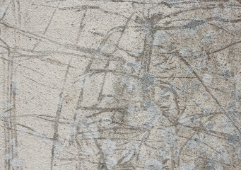 pattern of tree roots on wall,  color concrete old wall texture