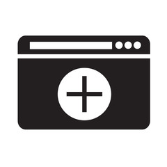 Obraz premium Open New Window icon illustration design