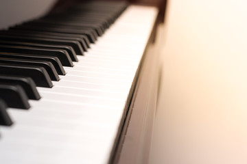 Piano black and white keys
