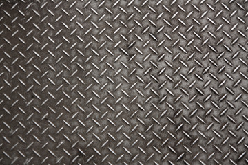 Floor of metal old rust