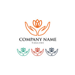 Yoga Namaste Om Pilates Logo Icon Vector