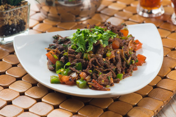 beef liver kebda, mugagal arabic food