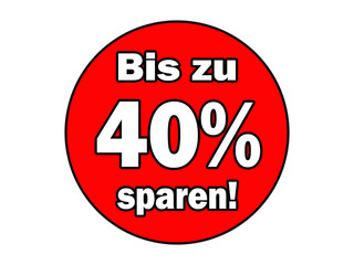 40% Sparen