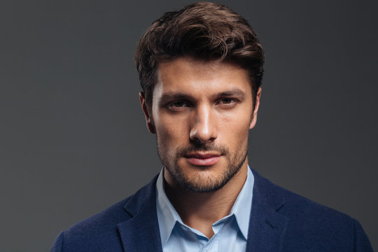 Closeup Portrait Of A Pensive Businessman