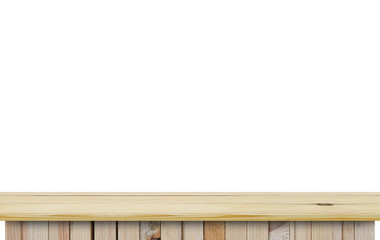 blank modern and classic front or side view wood table for your