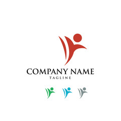 Young People Youth Logo Icon Vector