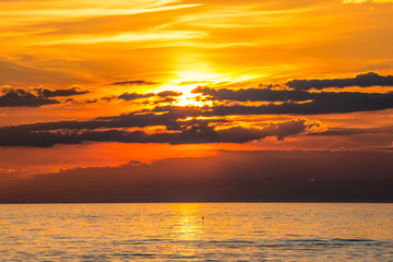 coucher de soleil à Audresselles