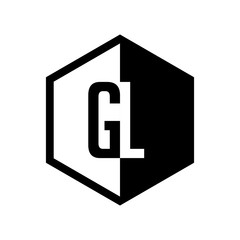 INITIAL hexsagonal HALF LOGO