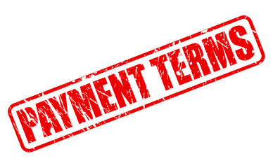 PAYMENT TERMS red stamp text