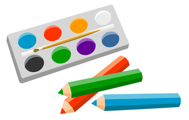 Set Of Products For Artist